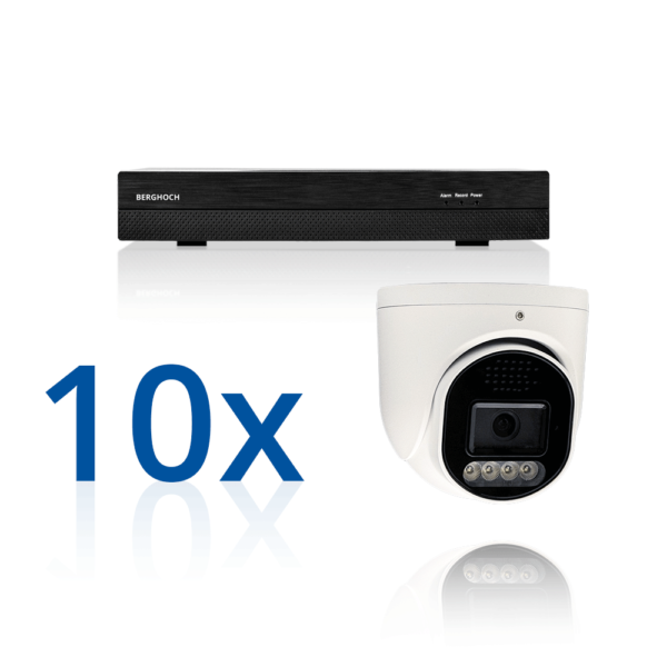 BERGHOCH | 10x 8MP Kamera Set | Dome