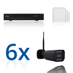BERGHOCH | 6x 8MP WLAN Mesh Set | 8x Zoom | Aussen