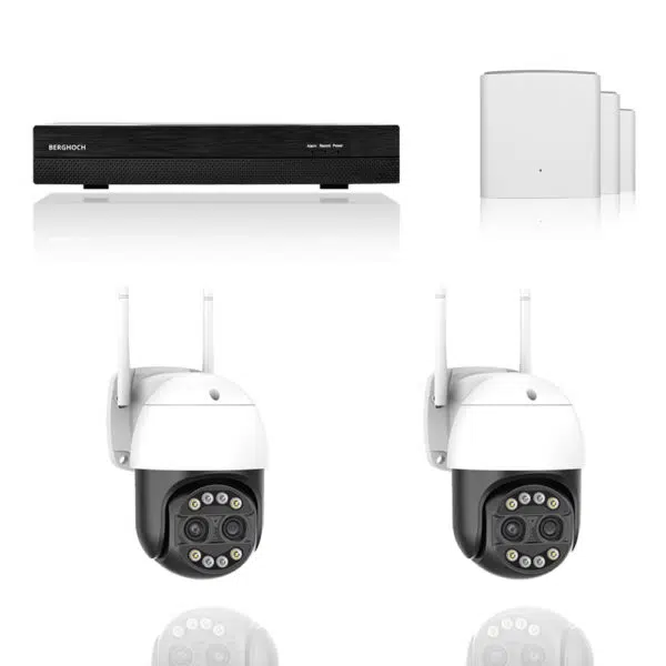 BERGHOCH | 2x 8MP WLAN Mesh Set | 8x Zoom | PTZ