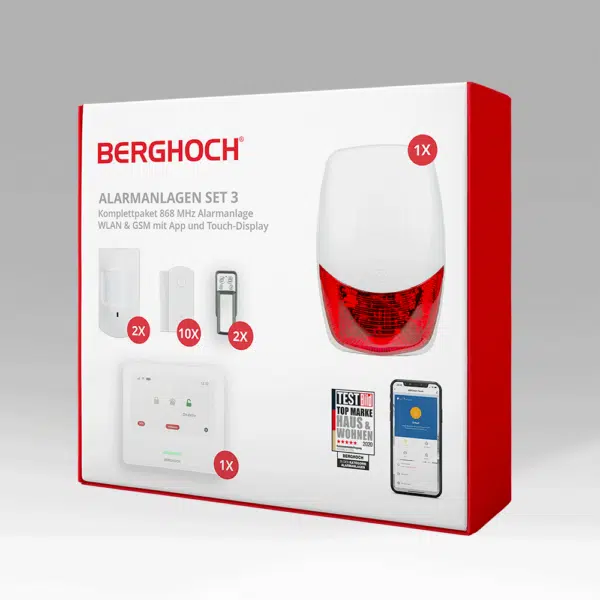 BERGHOCH | Touch-Alarmanlage | 868 MHz I GSM I WiFi I APP I Set 3 – Bild 3