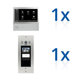 BERGHOCH | Hybrid IP 2-Draht | Türsprechanlage | B-TF100 Unterputz | Set | 1x Innenmonitor