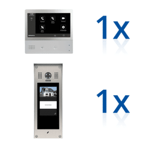 BERGHOCH | Hybrid IP 2-Draht | Türsprechanlage | B-TS100 Aufputz | Set | 1x Innenmonitor