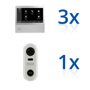 BERGHOCH | IP Türsprechanlage | B-TK50 | Set | 3x Innenmonitor