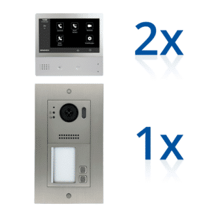 BERGHOCH | IP Türsprechanlage | B-TBF-2 | Set | 2x Innenmonitor | Unterputz