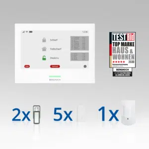 BERGHOCH | Touch-Alarmanlage Pro | 868 MHz I GSM I WiFi I APP I Set 1