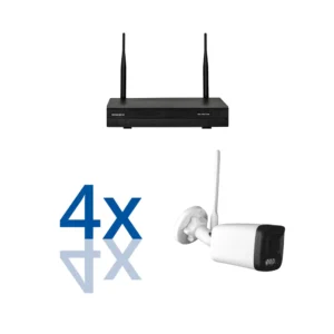 BERGHOCH | 4x 8MP 4K Funk Kamera Set | Aussen