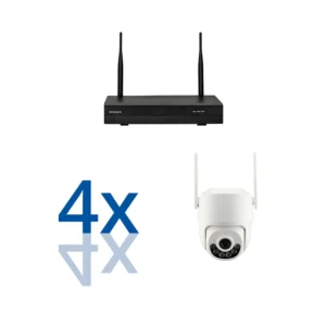 BERGHOCH | 4x 8MP 4K Funk Kamera Set | PT Dome Kamera