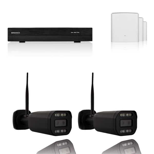 BERGHOCH | 2x 8MP WLAN Mesh Set | 8x Zoom | Aussen