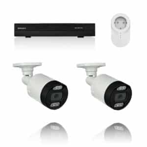 BERGHOCH | 2x 8MP Kabellos Set | Aussen | Weiss