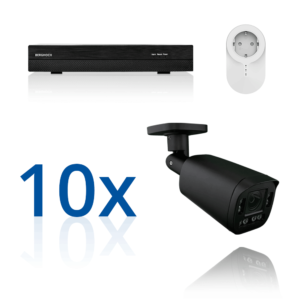 BERGHOCH | 10x 4K 8MP Pro Auto-Zoom Kabellos Set | Aussen