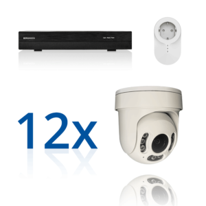 BERGHOCH | 12x 4K 8MP Pro Auto-Zoom Kabellos Set | Dome PTZ Ultra