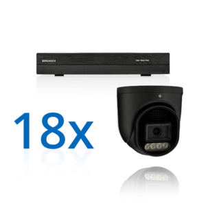 BERGHOCH | 18x 8MP Kamera Set | Dome | Schwarz