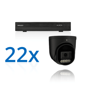 BERGHOCH | 22x 8MP Kamera Set | Dome | Schwarz