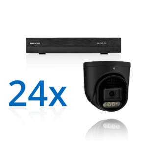 BERGHOCH | 24x 8MP Kamera Set | Dome | Schwarz