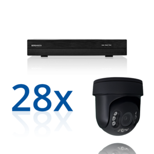 BERGHOCH | 28x 4K 8MP Auto-Zoom Kamera Set mit Mikrofon | Dome Dome PTZ Ultra