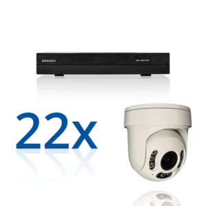 BERGHOCH | 22x 4K 8MP Auto-Zoom Kamera Set mit Mikrofon | Dome Dome PTZ Ultra