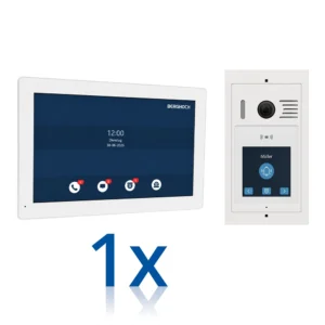 BERGHOCH I 2-Draht Türsprechanlage I B-T200-W I 1x Innenmonitor I Weiß