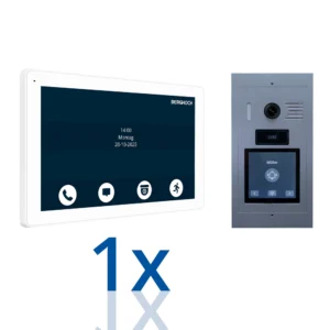 BERGHOCH I 2-Draht Türsprechanlage I B-T200-S I 1x Innenmonitor I Silber