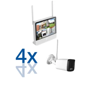 BERGHOCH | 4x 8MP 4K Funk Kamera Set | Aussen | Monitor
