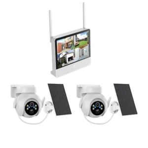 BERGHOCH | 2x Kamera Set | Innen & Aussen | Batterie | Solar | Monitor