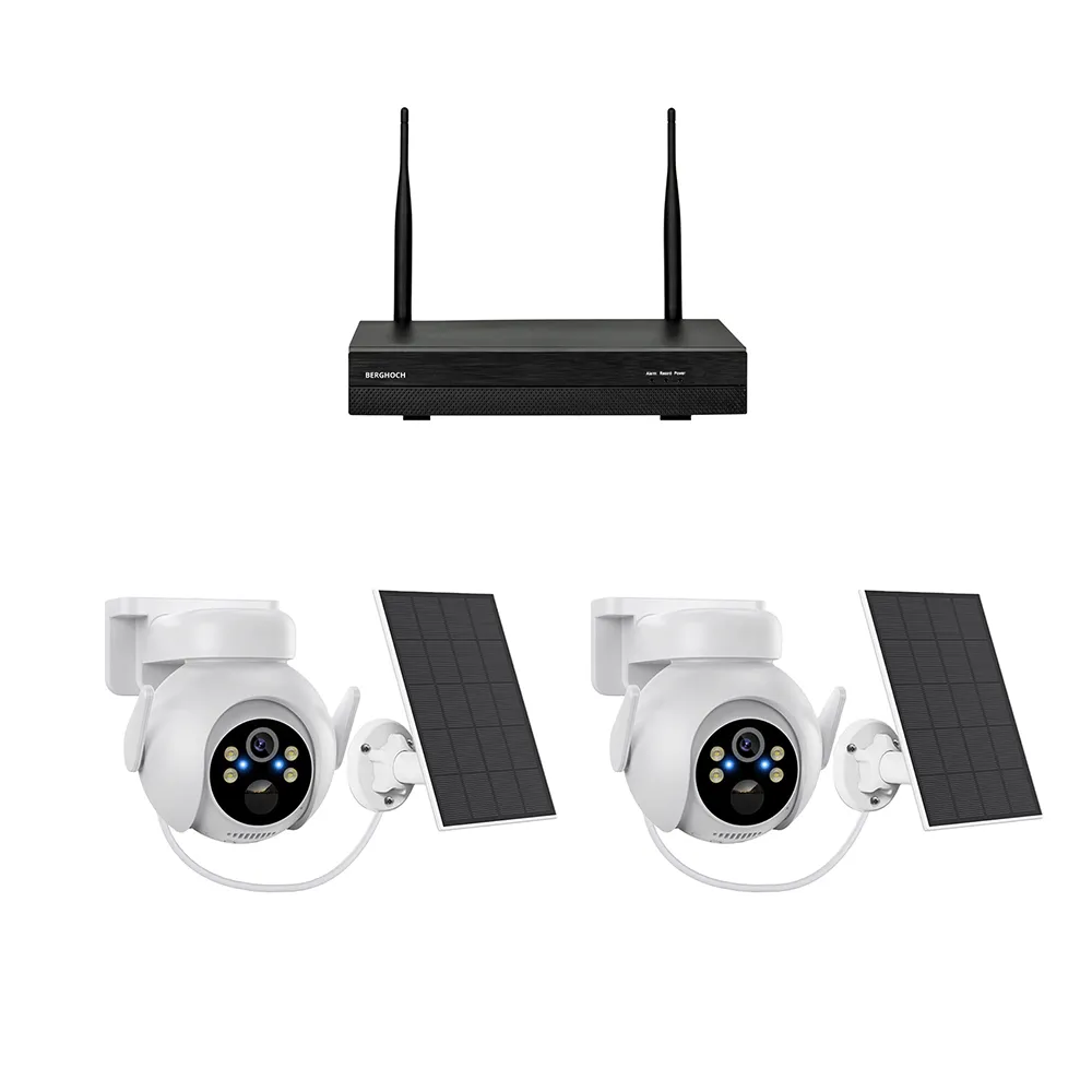 BERGHOCH | 2x Kamera Set | Innen & Aussen | Batterie | Solar