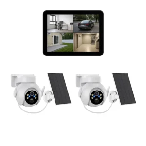 BERGHOCH | 2x Kamera Set | Innen & Aussen | Batterie | Solar | Monitor | Touch