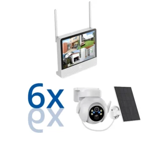 BERGHOCH | 6x Kamera Set | Innen & Aussen | Batterie | Solar | Monitor