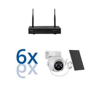 BERGHOCH | 6x Kamera Set | Innen & Aussen I Batterie I Solar