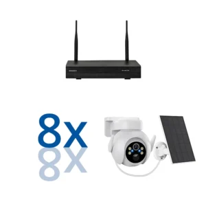 BERGHOCH | 8x Kamera Set | Innen & Aussen I Batterie I Solar