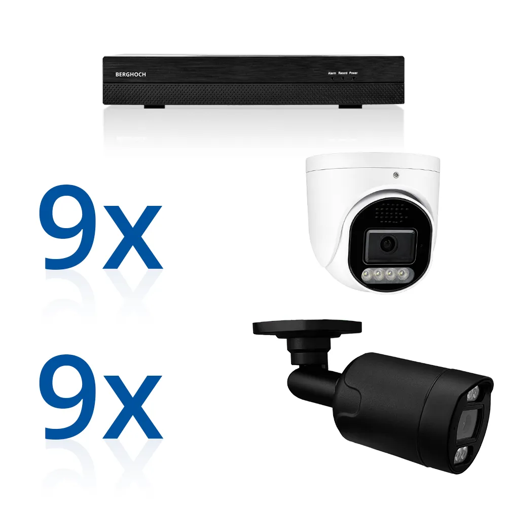 BERGHOCH | 18x 8MP Kamera Set | Mix