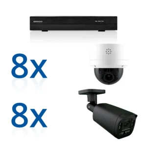 BERGHOCH | 16x 4K 8MP Zoom Kamera Set  | Mix