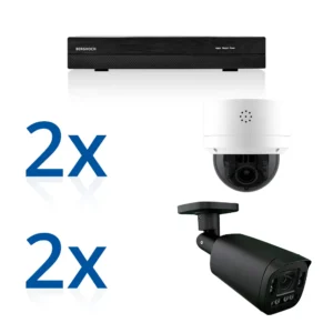 BERGHOCH | 4x 4K 8MP Zoom Kamera Set  | Mix
