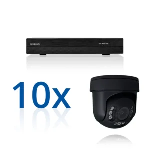 BERGHOCH | 10x 4K Zoom 8MP Kamera Set Dome | PTZ |  Ultra | Schwarz