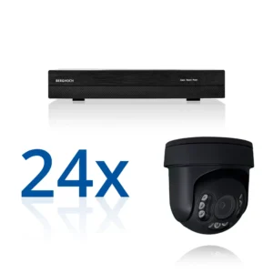 BERGHOCH | 24x 4K 8MP Zoom Kamera Set Dome | PTZ | Ultra | Schwarz