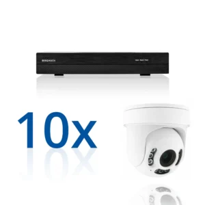 BERGHOCH | 10x 4K Zoom 8MP Kamera Set Dome | PTZ | Ultra | Weiss