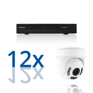 BERGHOCH | 12x 4K 8MP Zoom Kamera Set Dome | PTZ |  Ultra | Weiss