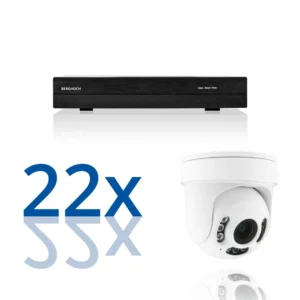 BERGHOCH | 22x 4K 8MP Zoom Kamera Set Dome | PTZ | Ultra | Weiss