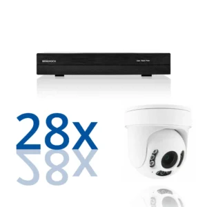 BERGHOCH | 28x 4K 8MP Zoom Kamera Set Dome | PTZ |  Ultra | Weiss