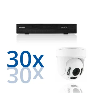 BERGHOCH | 30x 4K 8MP Zoom Kamera Set Dome | PTZ | Ultra | Weiss
