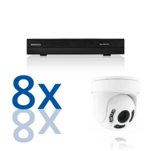 BERGHOCH | 8x 4K 8MP Zoom Kamera Set Dome | PTZ |  Ultra | Weiss