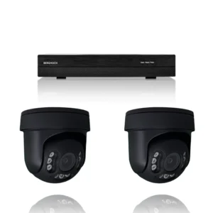 BERGHOCH | 2x 4K 8MP Zoom Kamera Set Dome | PTZ | Ultra | Schwarz