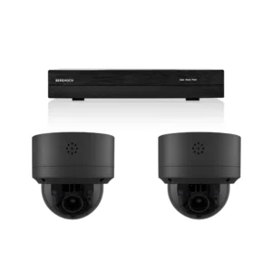 BERGHOCH | 2x 4K 8MP Zoom Kamera Set Dome | PTZ | Schwarz