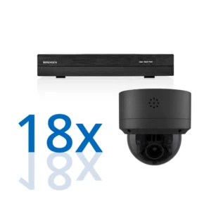BERGHOCH | 18x 4K 8MP Zoom Kamera Set Dome | PTZ | Schwarz