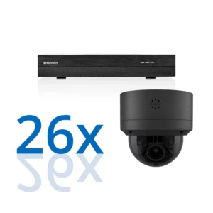 BERGHOCH | 26x 4K 8MP Zoom Kamera Set Dome | PTZ | Schwarz