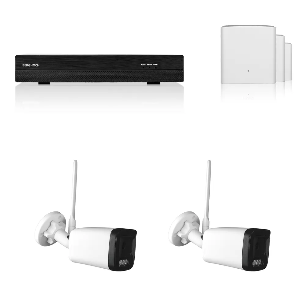 BERGHOCH | 2x 8MP WLAN Mesh Set | Aussen | Weiß