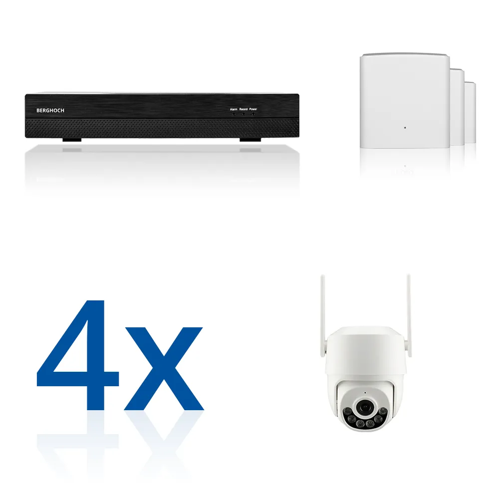 BERGHOCH | 4x 8MP WLAN Mesh Set | PT