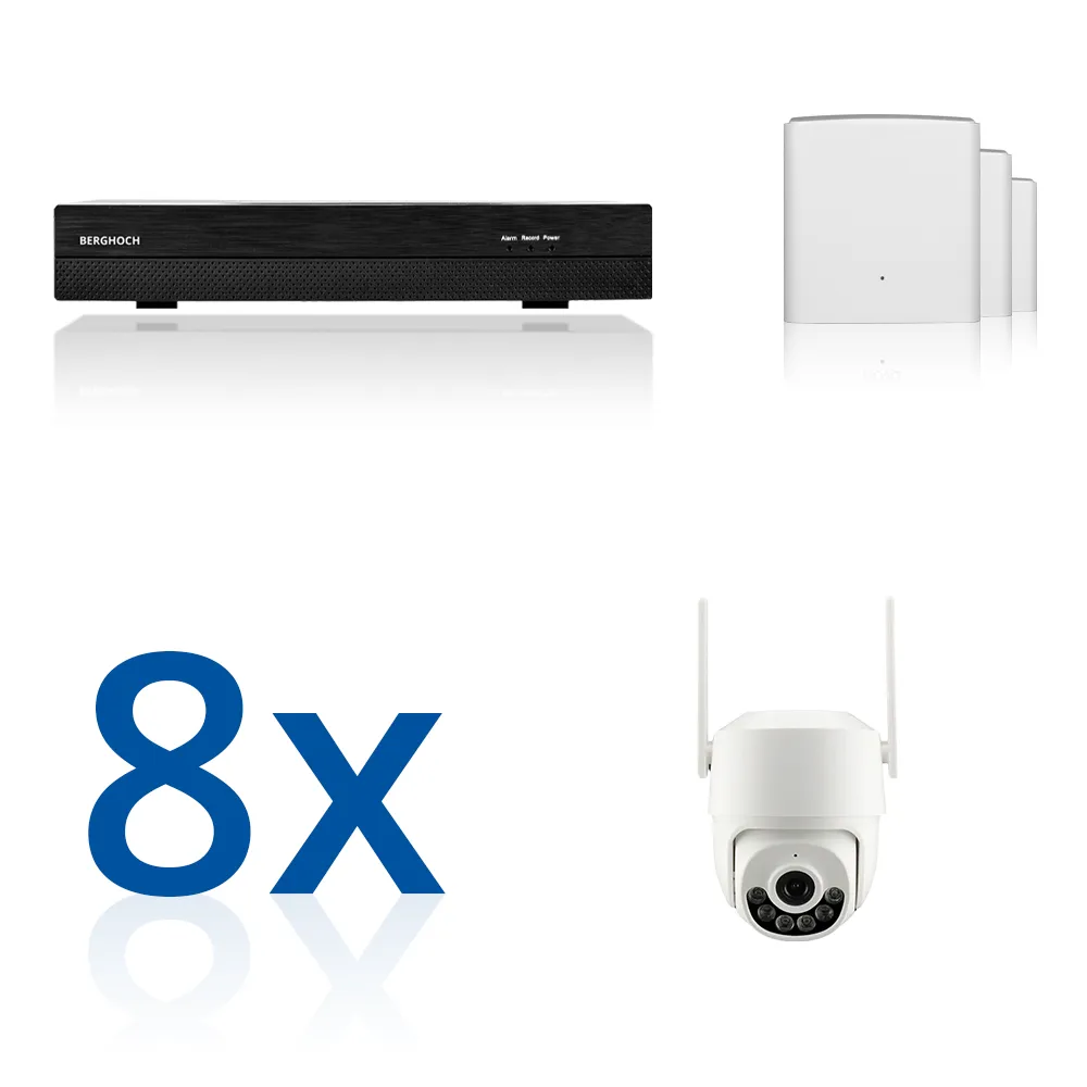 BERGHOCH | 8x 8MP WLAN Mesh Set | PT